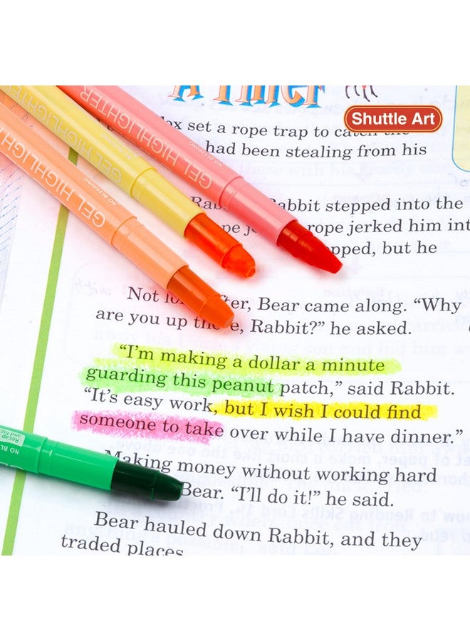 Shuttle Art 16 Pack Gel Highlighters 8 Assorted Colors Highlighter Study Kit Great For Journaling Highlighting And Studying - Image 4