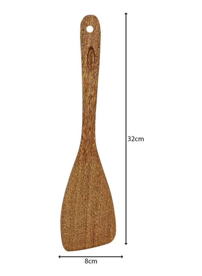 AKDC Wooden Kitchen Utensils Spoons Non Stick Spatulas Cooking Utensil Best Food Grade Wood Spatula Paddle Slotted Spatula Angled Turner Spatula Turner Spatula (Angled Turner Spatula) - Image 3