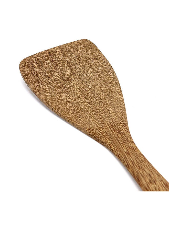 AKDC Wooden Kitchen Utensils Spoons Non Stick Spatulas Cooking Utensil Best Food Grade Wood Spatula Paddle Slotted Spatula Angled Turner Spatula Turner Spatula (Angled Turner Spatula) - Image 5