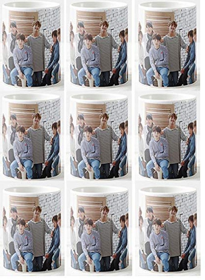 Mott2 BTS Bangtan Sonyeondan Bangtan Boys Kpop Music Band Printed Ceramic Coffee Mug (Multicolor) - Image 1