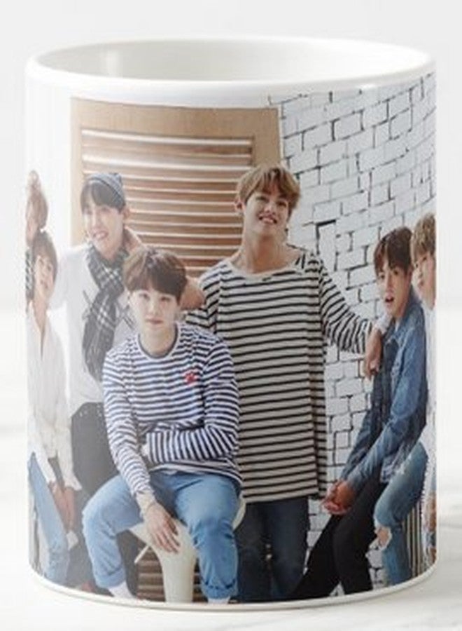 Mott2 BTS Bangtan Sonyeondan Bangtan Boys Kpop Music Band Printed Ceramic Coffee Mug (Multicolor) - Image 3