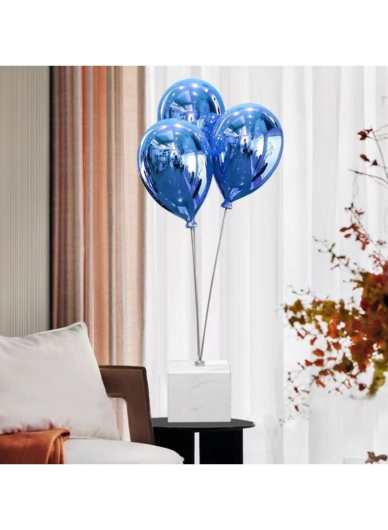 Resin Balloon Decoration Model Room Creative Balloons Sculpture Decor item Blue  - Image 4