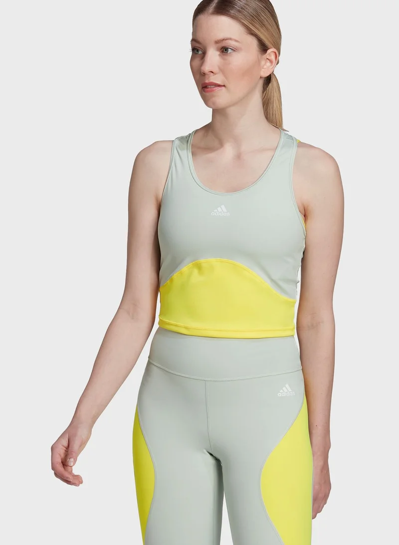 Adidas Hiit Logo Croped Tank