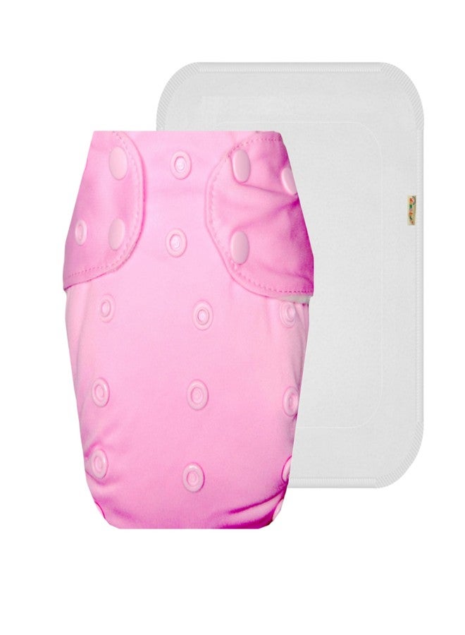 Dumbledo Premium Cloth Diaper with Cotton Insert (Pack of 1) | Soft & Gentle | 6-Layer Absorbent Pad | Travel Friendly | Everyday Diapering Essential | 3 Months - 3 Years | Unisex Baby