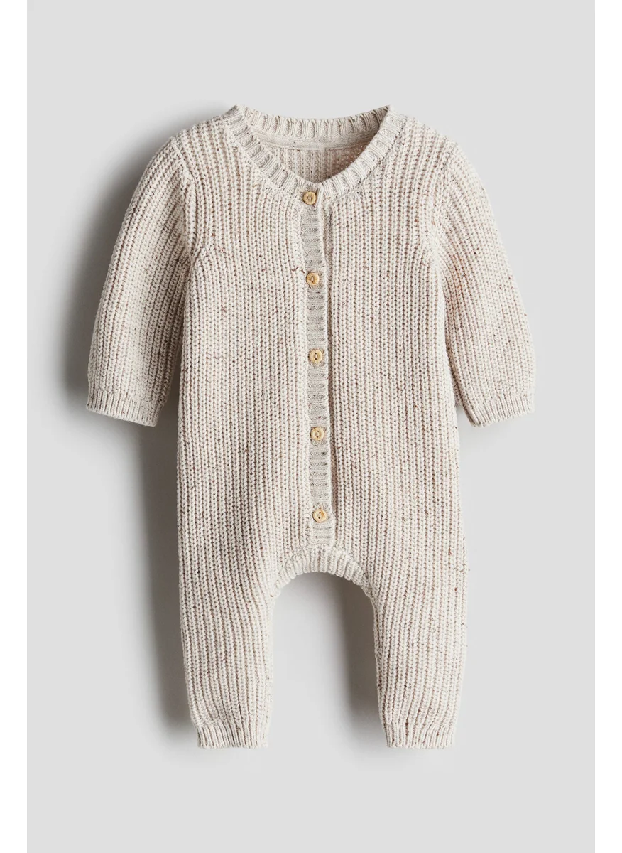 اتش اند ام Cotton-Knit Romper Suit