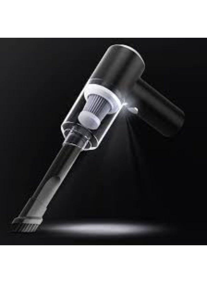 3-in-1 mini vacuum cleaner for cleaning the car, keyboard, and air conditioning vents. Powerful suction for dust and lint. - Image 1