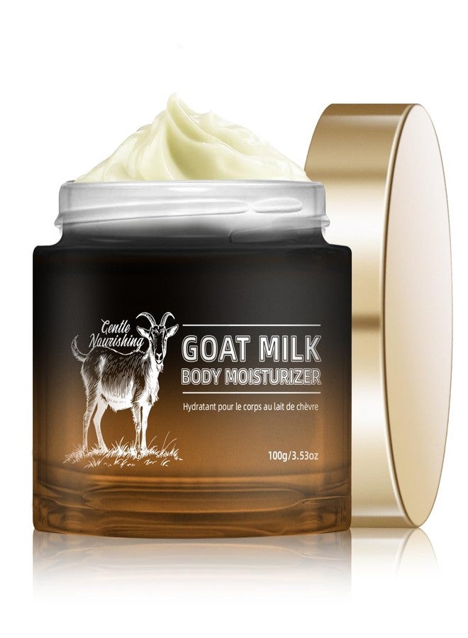 Bmrewax Goat Milk Lotion - Whipped Body Butter Cream with Goat Milk - Deeply Moisturizes, Softens Skin - Natural & Gentle for All Skin Types, 3.53 oz - Image 1