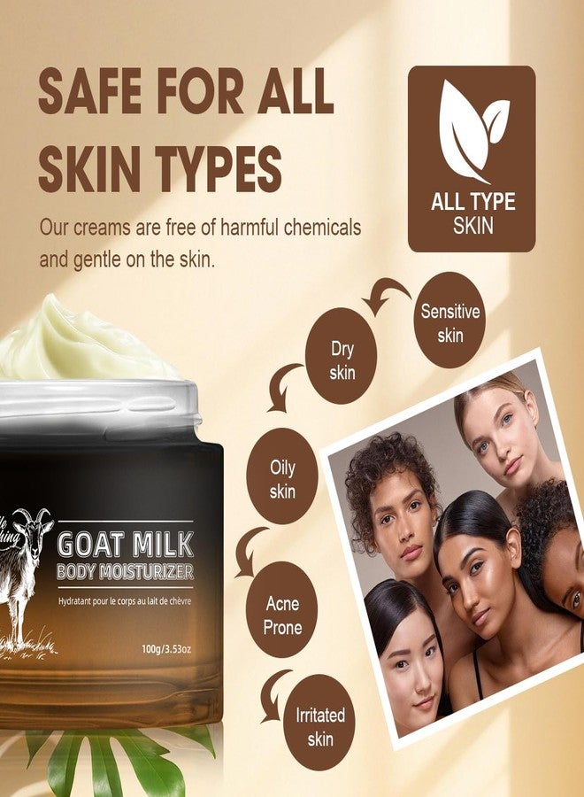 Bmrewax Goat Milk Lotion - Whipped Body Butter Cream with Goat Milk - Deeply Moisturizes, Softens Skin - Natural & Gentle for All Skin Types, 3.53 oz - Image 5