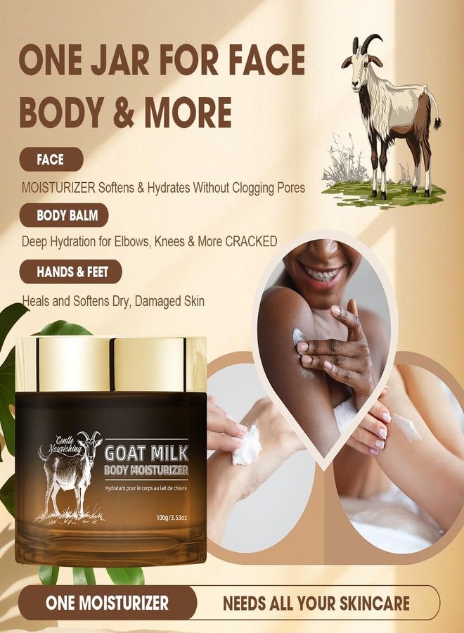 Bmrewax Goat Milk Lotion - Whipped Body Butter Cream with Goat Milk - Deeply Moisturizes, Softens Skin - Natural & Gentle for All Skin Types, 3.53 oz - Image 4