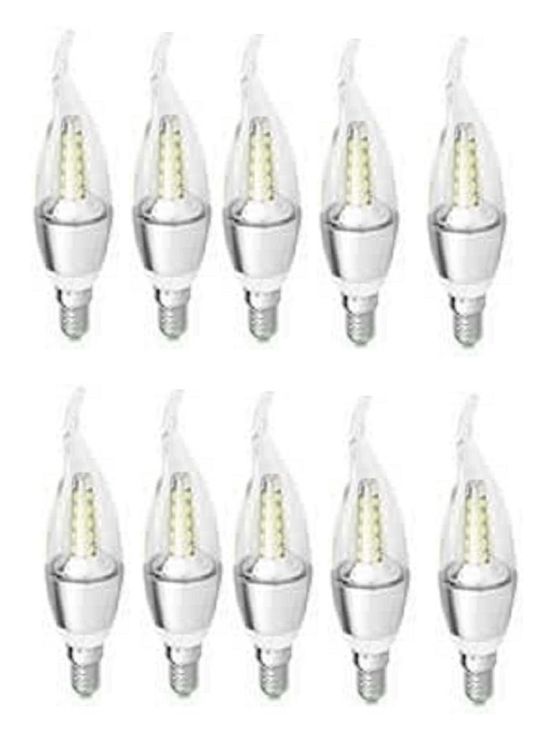 Generic 10 LED White Light Bulbs for Women and Pendant Lights, 5 Watts 