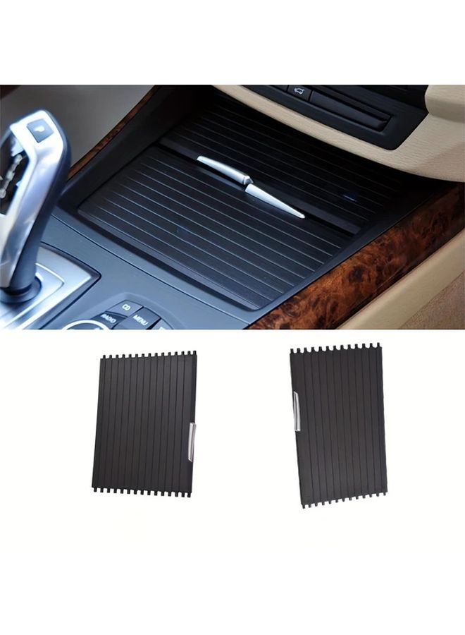 غطاء حامل الكوب المنزلق للخلف بسحاب لسيارات بي إم دبليو X5 X6 E70 E71 E72 2007-2014 ملحقات داخلية - Image 4