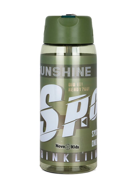 Water Bottle With Grab String 750 ML - Green