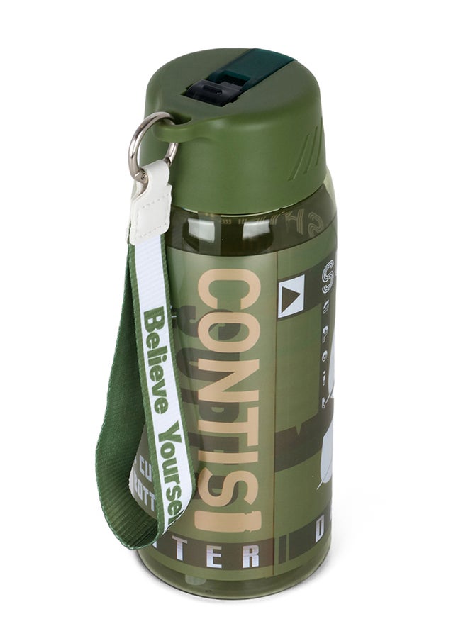 Nova kids - Water Bottle With Grab String 750 ML - Green - Image 1