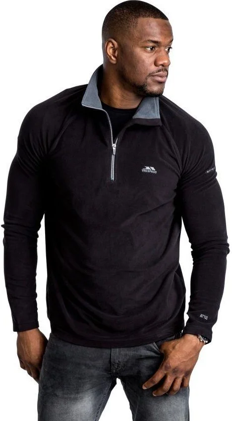 Trespass MAFLMFN10001-BLK Blackford - Male Microfleece AT100 Men's Fleece
