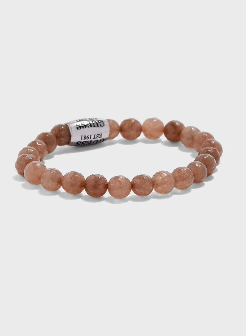 جس Beads Metal Detail Bracelet