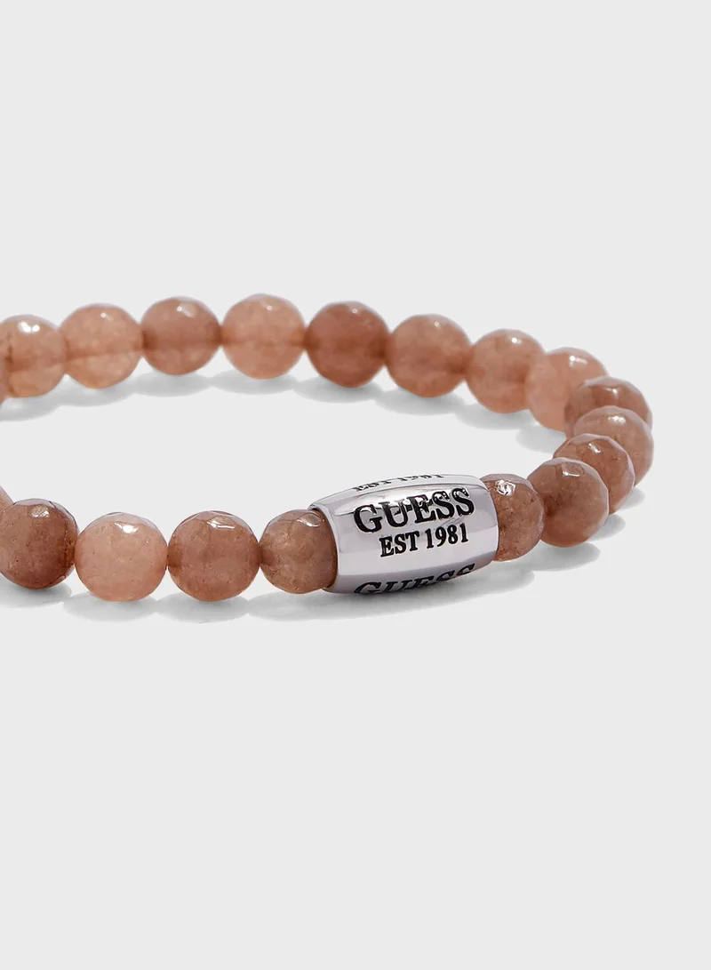جس Beads Metal Detail Bracelet