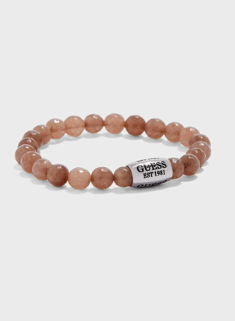 جس Beads Metal Detail Bracelet