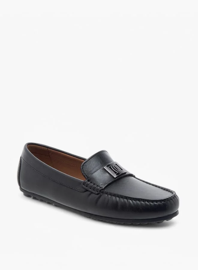 سيد دوتشيني Boys Logo Detail Slip-On Loafers