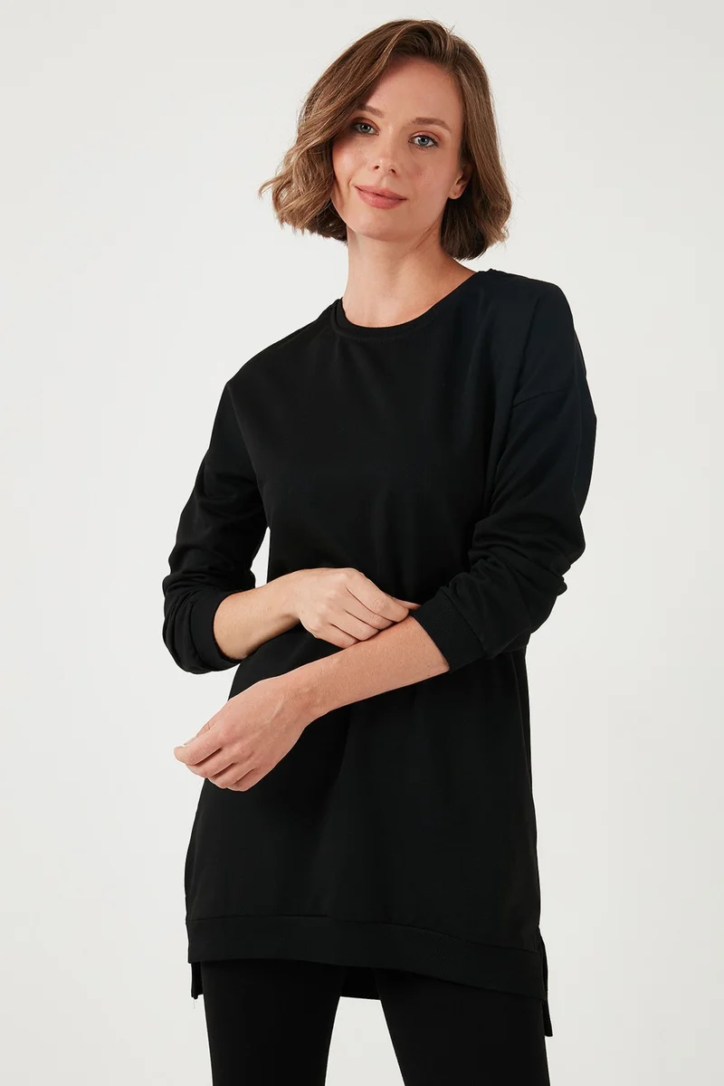 Lela Modest Cotton Crew Neck Oversize Fit Tunic Women's Tunic 5864896