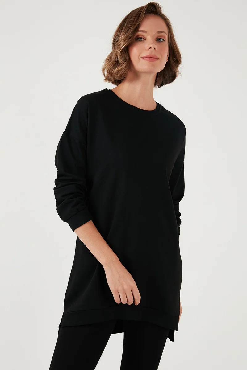 Lela Modest Cotton Crew Neck Oversize Fit Tunic Women's Tunic 5864896