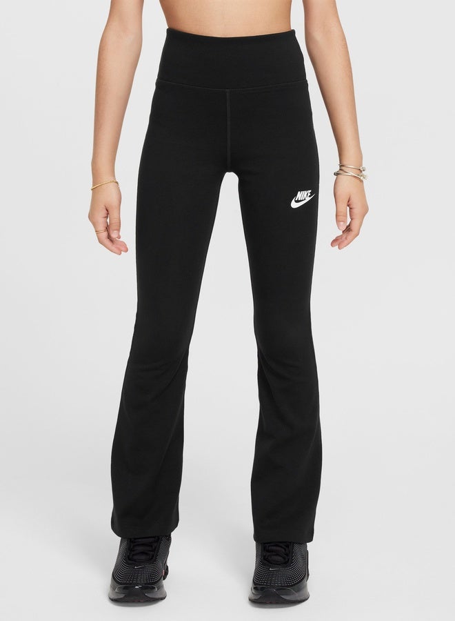 Nike Girls’ Nike Sportswear Classic High-Rise Flare Tight – Lightweight - Image 1