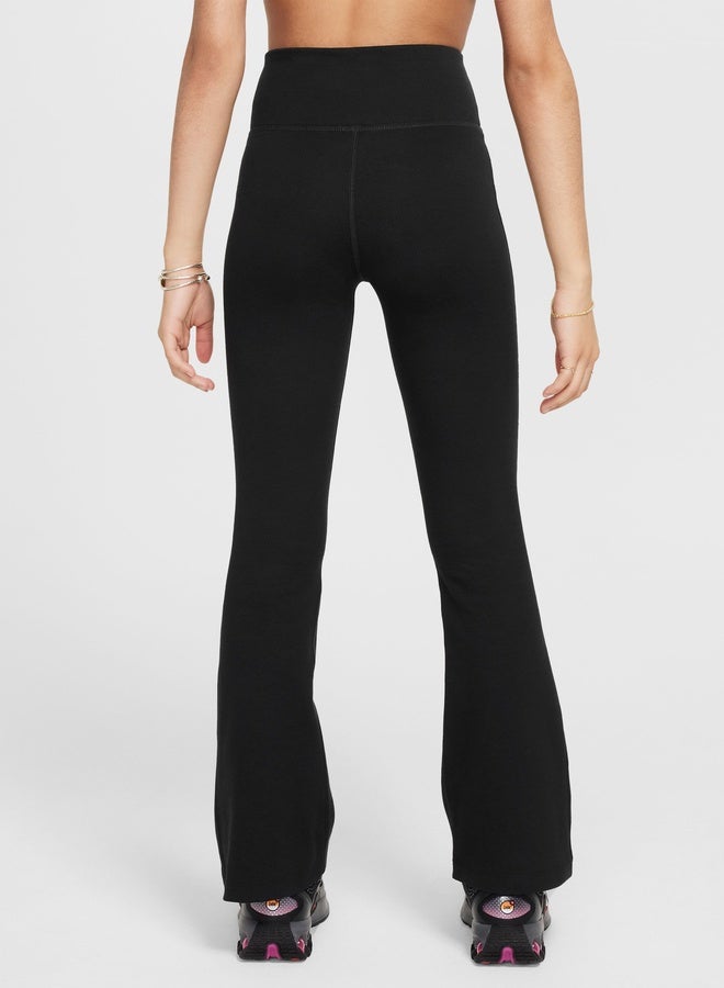 Nike Girls’ Nike Sportswear Classic High-Rise Flare Tight – Lightweight - Image 2
