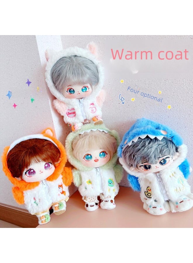 20cm Cotton Doll Clothes Star Doll Nude Plush Warm Jacket Toy Soft Stuffed Clothing For Girls Play Dress Up Fun-Specifications:20cm-Color:Non-mainstream Pants Pink - Image 2