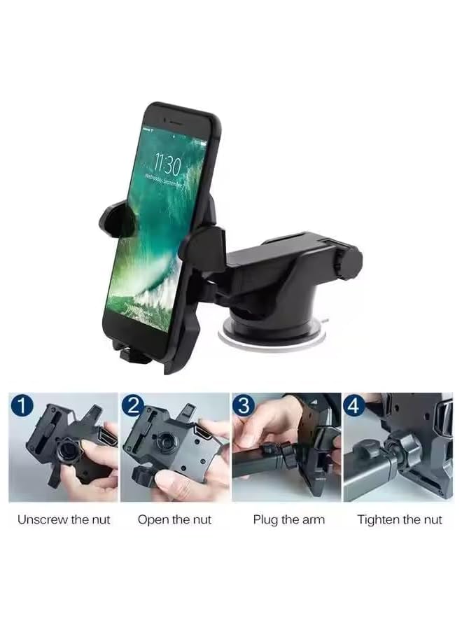 S-TOP Strong Car Phone Holder – Mounts Anywhere: Dashboard, Windshield & Vent Seller Assistant: Fetching data... - Image 2