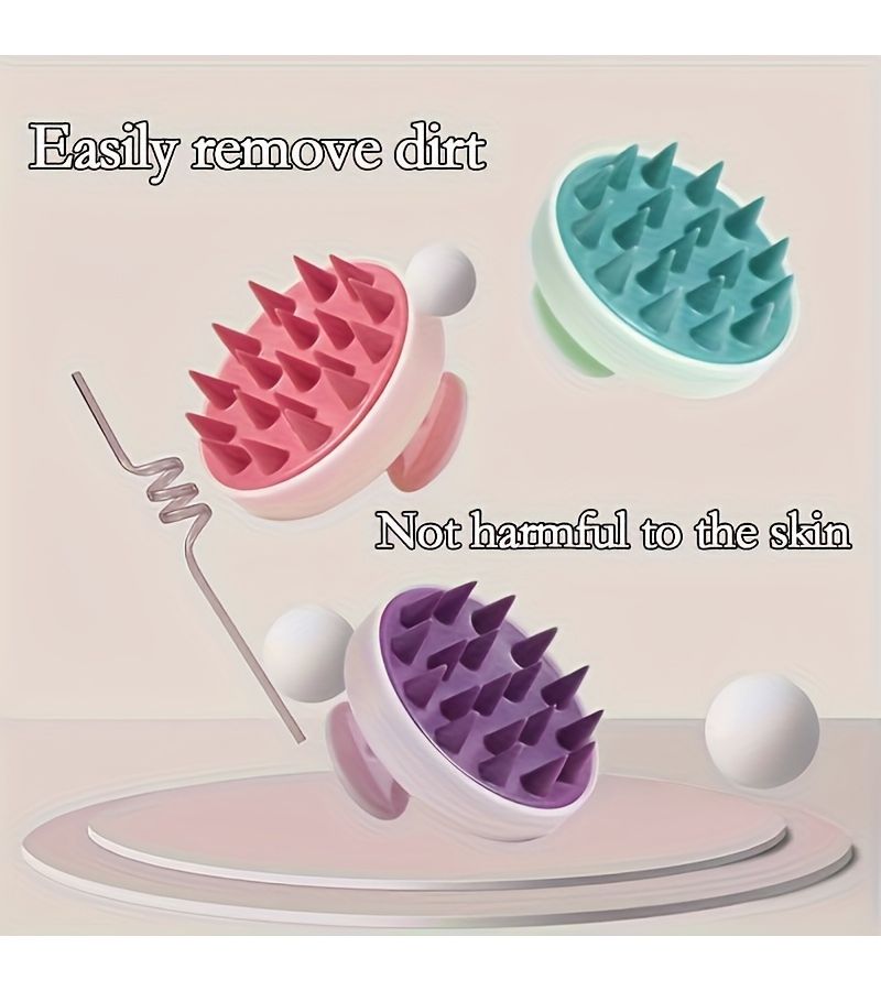 Plastic Hair Massager Ergonomic Design for Daily Hair Care Random Color - Image 5