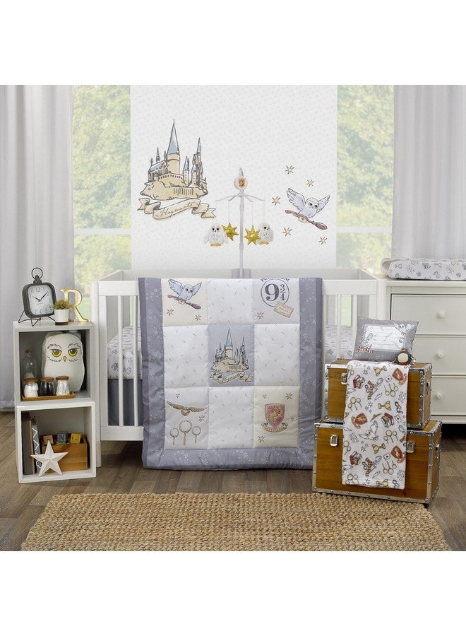 NoJo Warner Brothers Harry Potter Magical Moments White and Gold Hedwig Musical Mobile - Image 4