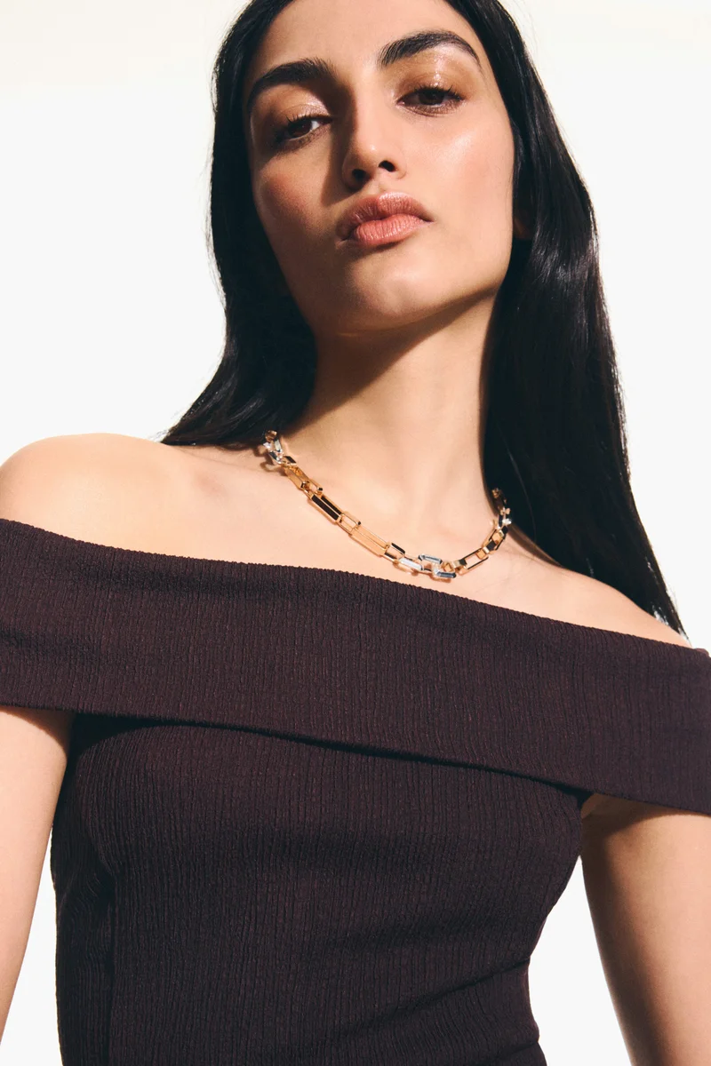 Two-tone chain necklace