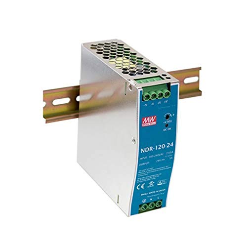 MEAN WELL NDR-120-48 Single Output Industrial DIN Rail Power Supply, 48 Volts 2.5 Amps 120 Watts - Image 1