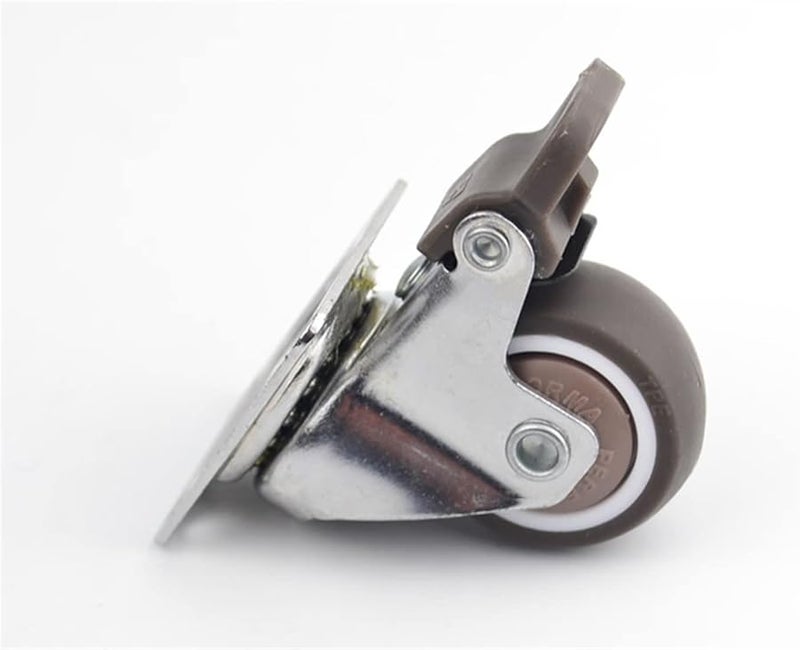 BroBrown Super Mute عجلات TPE 2 بوصة مع فرامل عالية التحمل للأثاث 2 قطعة - Image 5