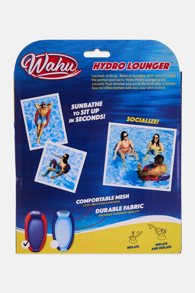 Wahu Pool Hydro Lounger, Red/Blue - Image 3