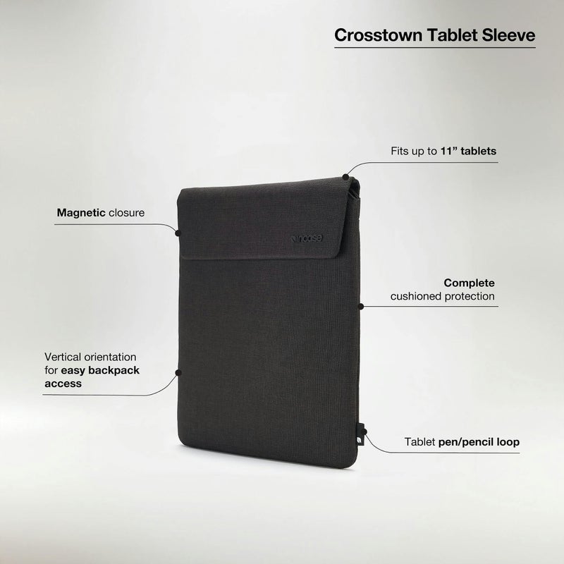 Incase Crosstown Tablet and iPad Sleeve with Cushioned Protection â€“ Vertical Sleeve for iPad Air 11 inch Case, iPad Pro 11 inch, 11 Inch Devices - Magnetic Closure, Apple Pencil Loop - Image 2