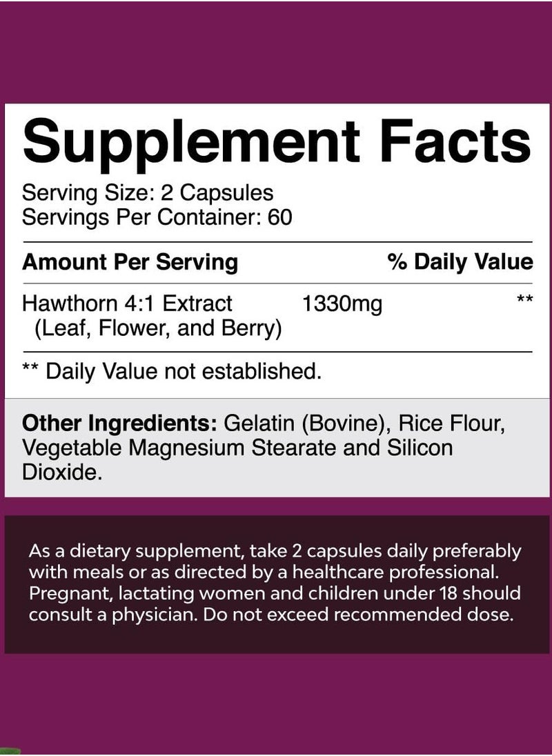 Natures Craft - Hawthorn Berry Complex, Extra Strength, 120 Capsules - Image 1