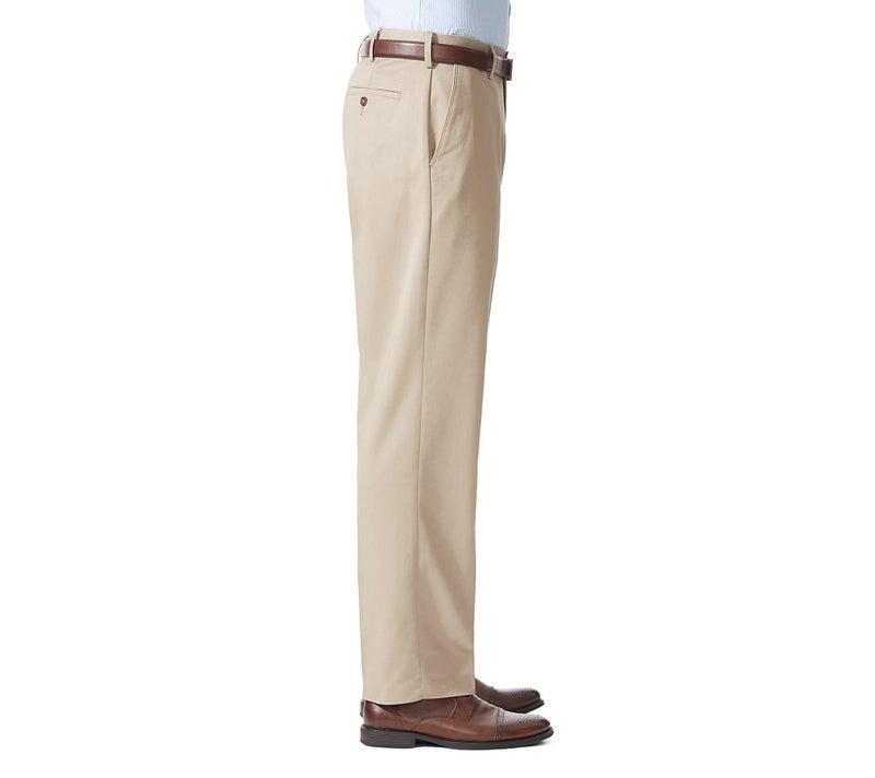 DOCKERS بنطلون دوكرز للرجال بتصميم مريح، كاكي بريطاني، 44W x 32L - Image 3