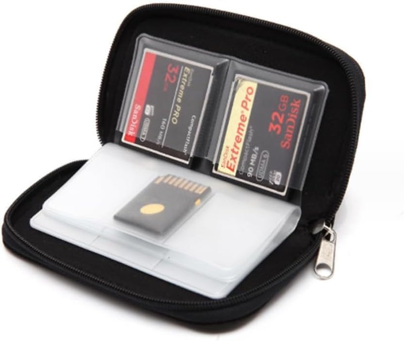 SUPERNIC 1 Pcs 22 Slot Memory Card Storage Carrying Pouch Case Holder Wallet for CF/SD/SDHC/MS/DS - Image 3