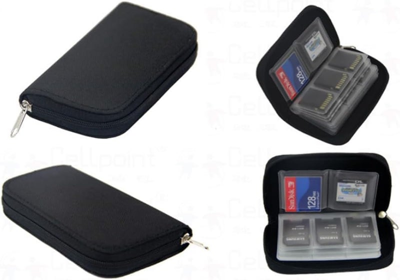 SUPERNIC 1 Pcs 22 Slot Memory Card Storage Carrying Pouch Case Holder Wallet for CF/SD/SDHC/MS/DS - Image 5