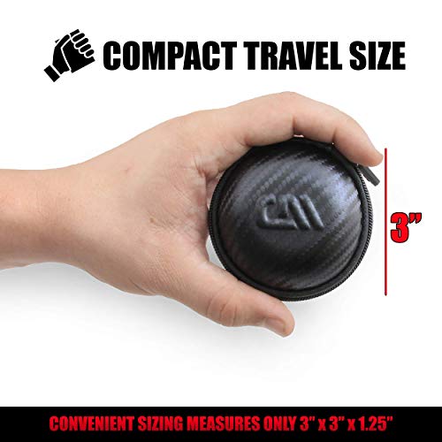 CASEMATIX Ultra-Compact Travel Dice Case and Dice Holder for up to 21 RPG Dice with Non-Scratch Interior and Metal Carabiner - Hard Shell 3" Compact Protective DND Dice Box and RPG Dice Case! - Image 5