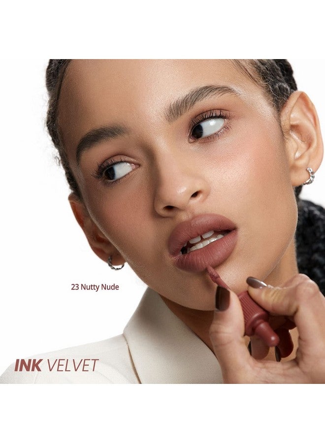 لون الشفاه المخملي من بيريبيرا إنك | لون عالي الصبغة، يدوم طويلاً، خفيف الوزن، لم يتم اختباره على الحيوانات، خالٍ من الجلوتين والبارابين (023 NUTTY NUDE) - Image 2