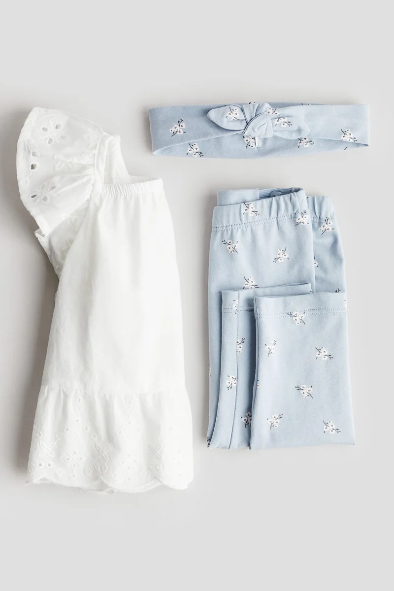 اتش اند ام 3-piece cotton set