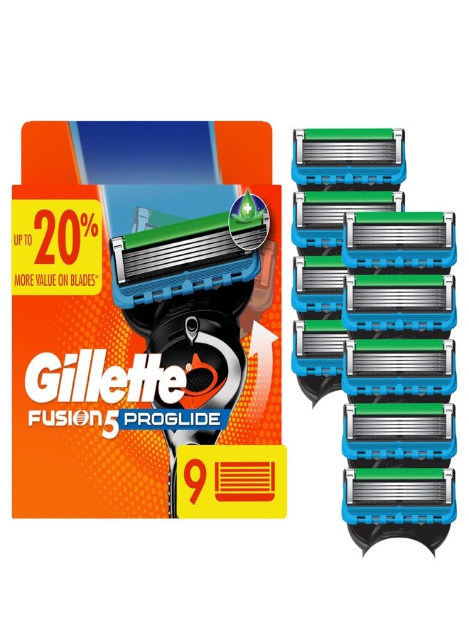 Gillette Fusion5 ProGlide Razor Blades for Men, 5-Blade Razor Refills, 9 Count - Image 1