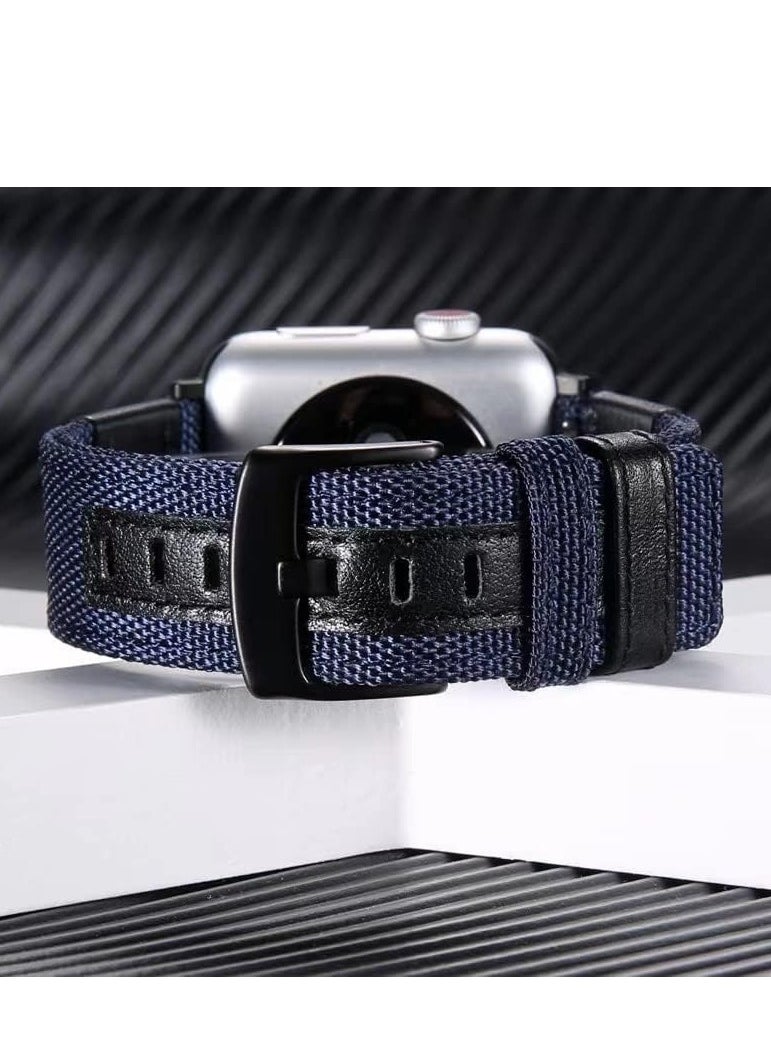 Generic - Nylon Solo Loop Stretchy Straps For Apple Watch Band 49mm 45mm 44mm 42mm, Elastic Wristbands Strap for iwatch Ultra/Ultra 2 Series 9 8 7 6 5 4 3 2 1 SE 2 SE - Image 1