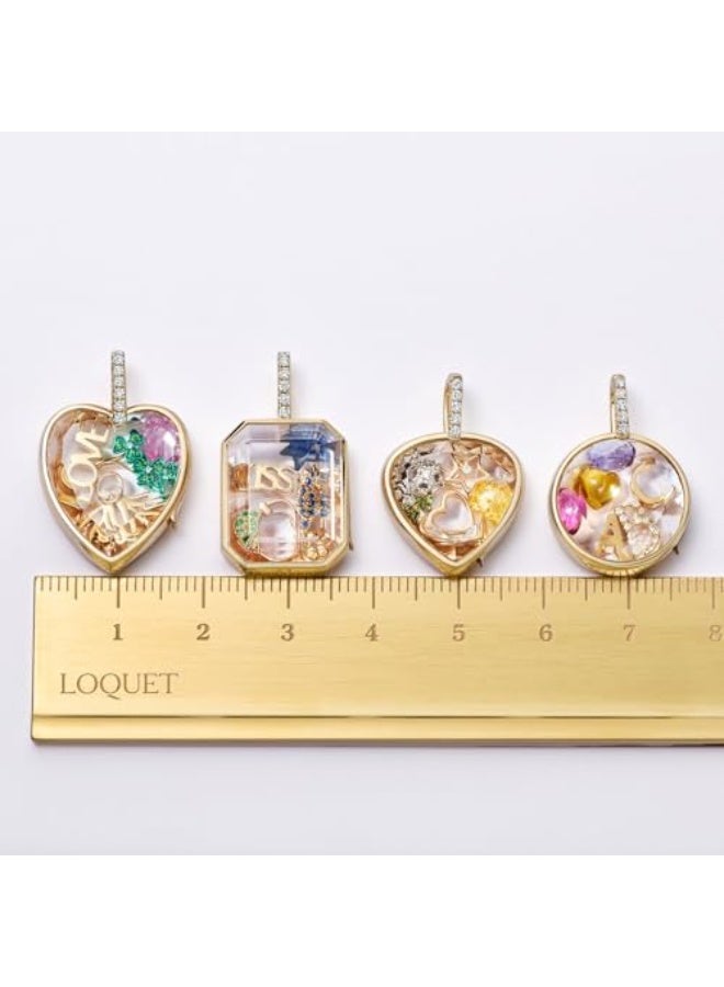 Bukela Vintage personality picture box pendant with adjustable DIY design, hollow transparent box, 18k gold color protection - Image 5