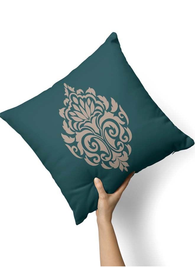 ART MOOD - Damask Green Cushion - Image 1