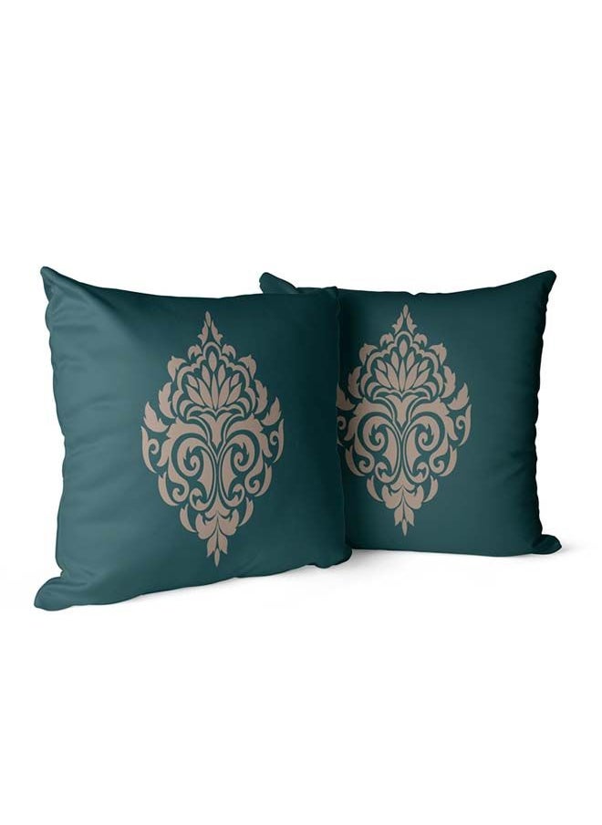 ART MOOD - Damask Green Cushion - Image 1