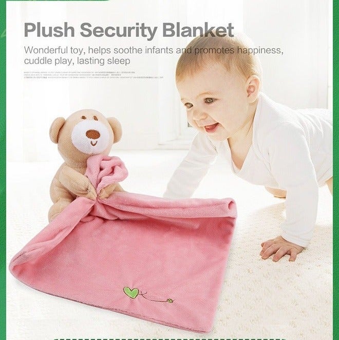 Baby Security Blanket, Soft Lovey Unisex Lovie Baby Gifts,Snuggle Toy Stuffed Animal Toy,Plush Stuffed Animal Security Blanket,Nursery Blankie for Infants - Image 2
