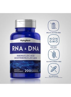 Piping Rock Rna Dna Supplement | 200 Capsules | Ribonucleic Acid & Deoxyribonucleic Acid Complex | Non-Gmo, Gluten Free  - Image 3