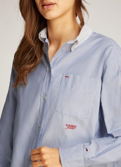 TOMMY JEANS Striped Button Down Shirt  - Image 3